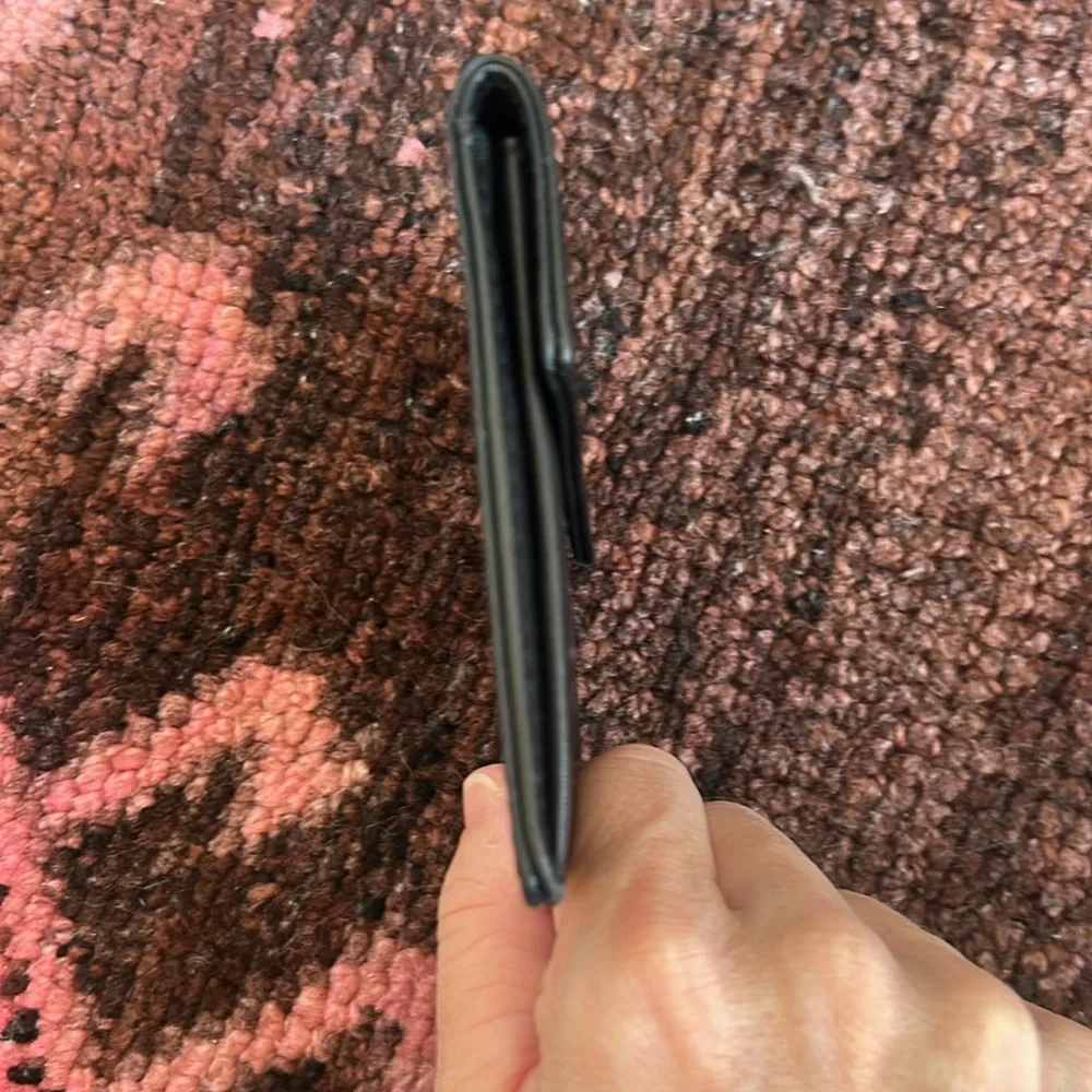 Chanel Vintage Leather Black Small Wallet